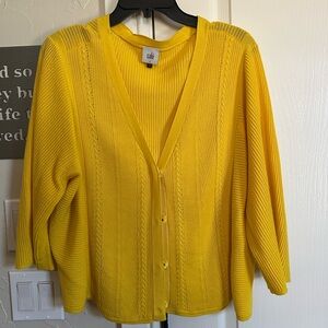 Sunny yellow sweater from cabi!!